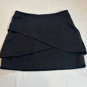 VTG Forenza Black Micro-Dot Envelope Mini Skirt - Size 6
